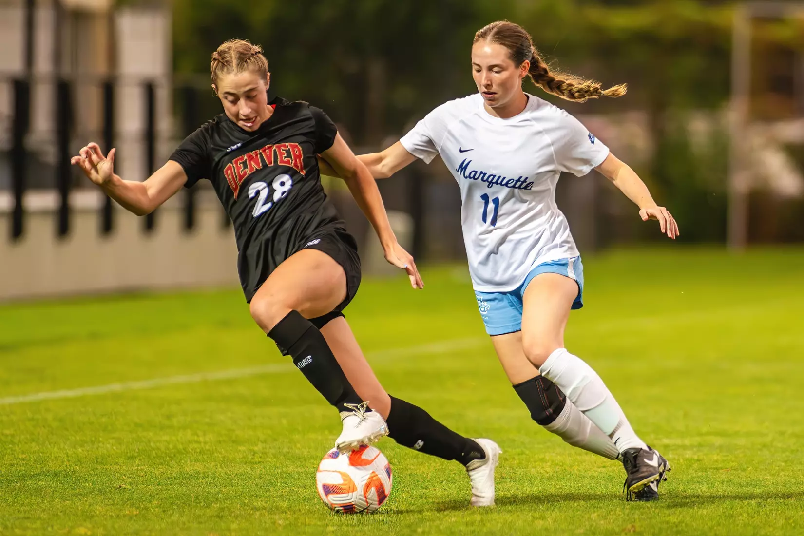 Marquette Women's Soccers Ties with Denver 0-0 at Valley Fields on Thursday, August 24th, 2023, In Milwaukee, WI