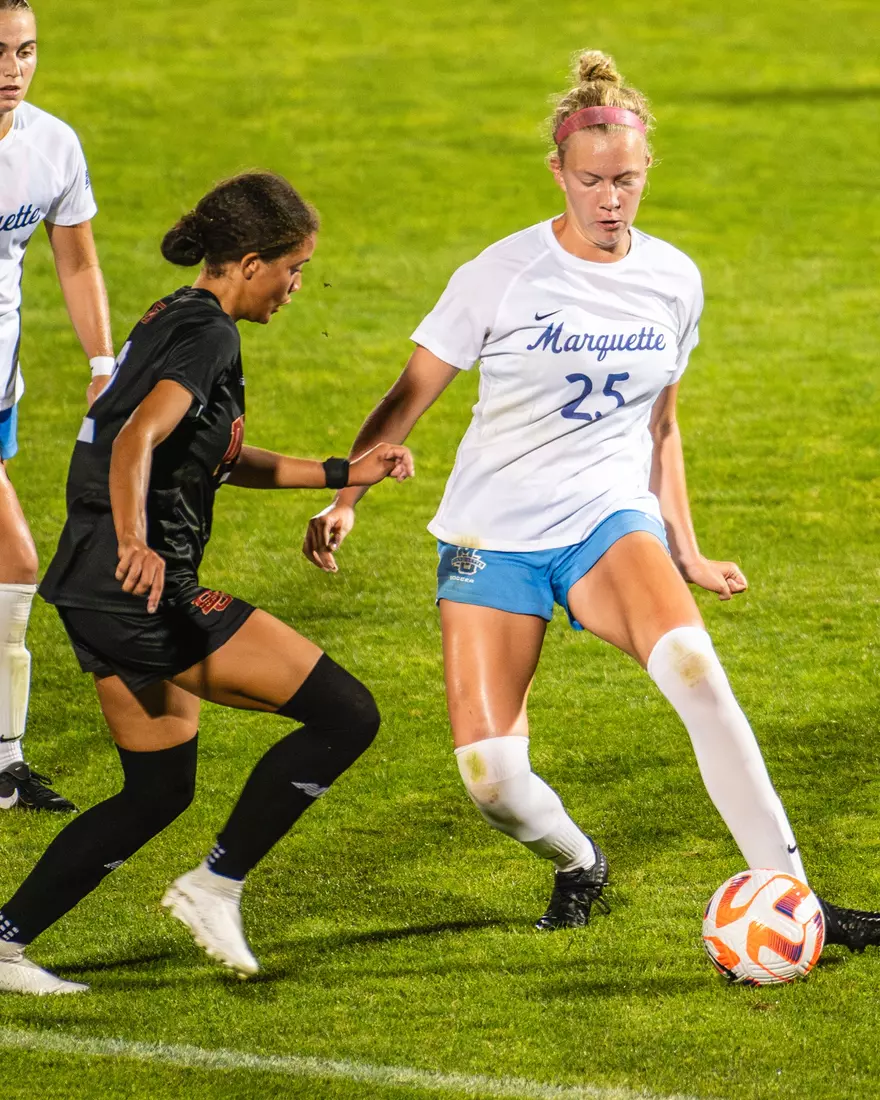 Marquette Women's Soccers Ties with Denver 0-0 at Valley Fields on Thursday, August 24th, 2023, In Milwaukee, WI