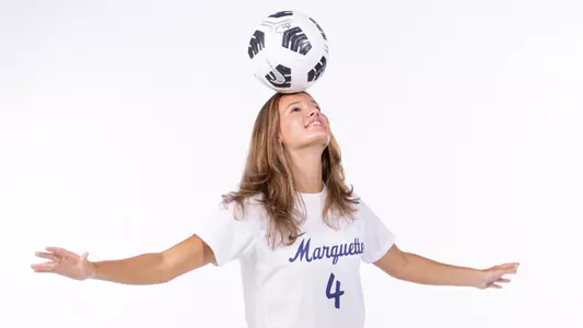 4 Carly Christopher
Marquette Women's Soccer 2023-24 media day posed at Al McGuire Center on July 31, 2023 in Milwaukee, WI.