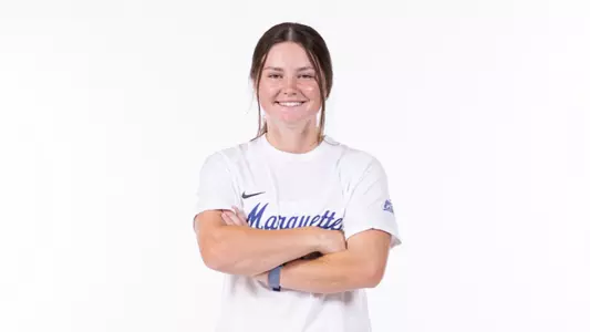 Marquette Women's Soccer 2023-24 media day posed at Al McGuire Center on July 31, 2023 in Milwaukee, WI.