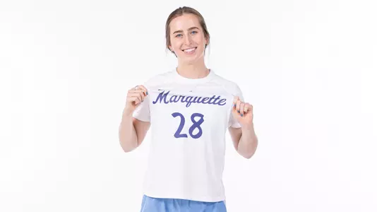 Marquette Women's Soccer 2023-24 media day posed at Al McGuire Center on July 31, 2023 in Milwaukee, WI.