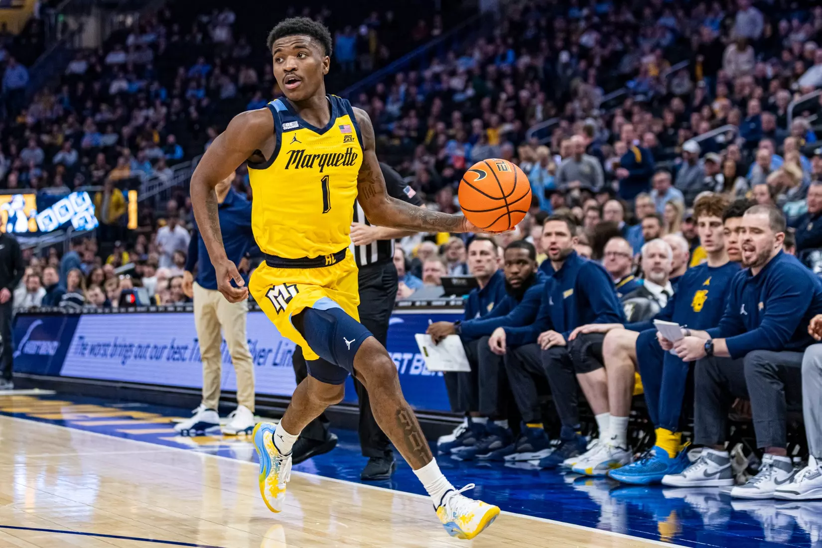 No. 11 Marquette falls to Butler 69-62 at Fiserv Forum on Wednesday January 10, 2024 in Milwaukee, WI.