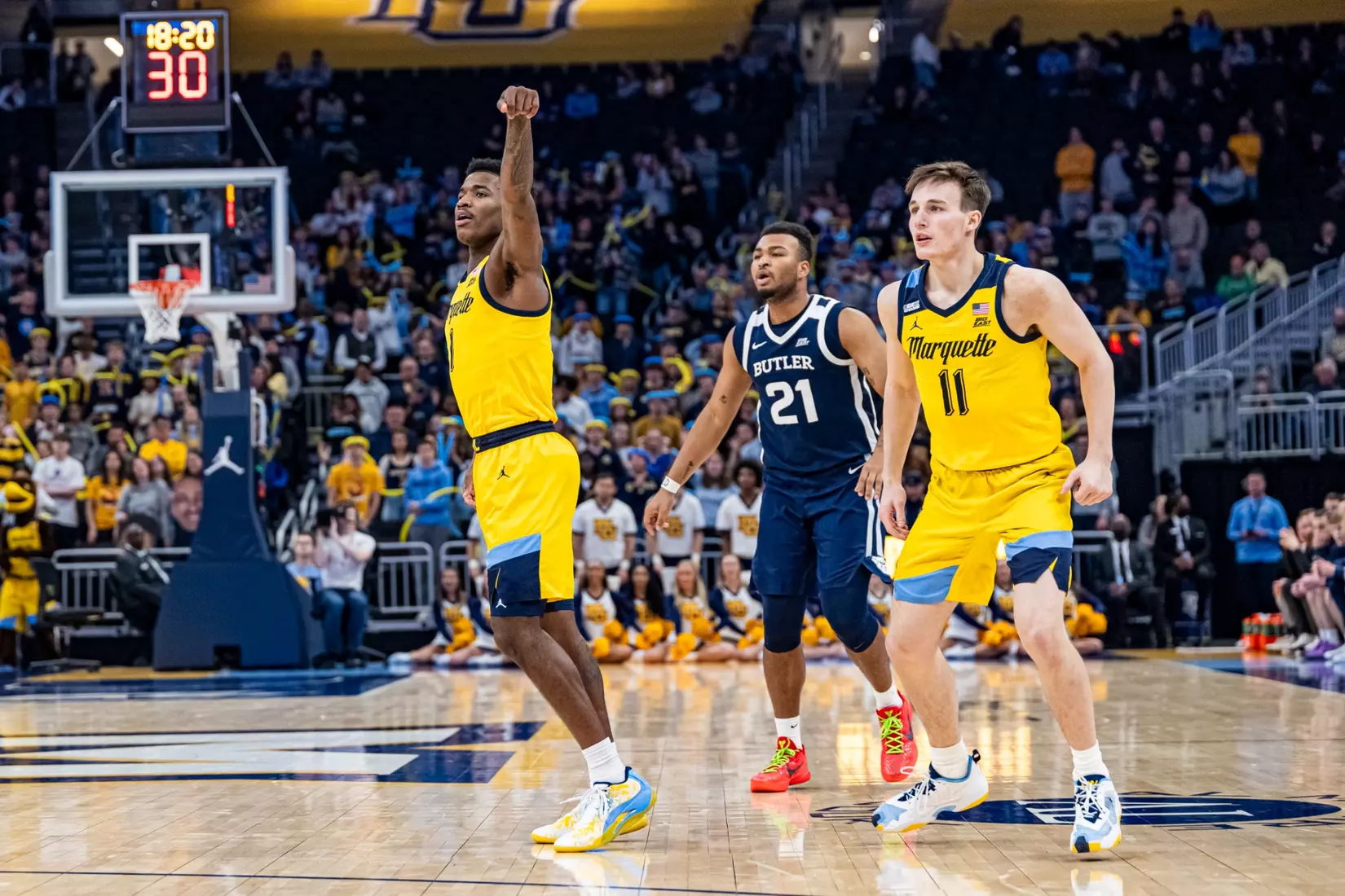 No. 11 Marquette falls to Butler 69-62 at Fiserv Forum on Wednesday January 10, 2024 in Milwaukee, WI.