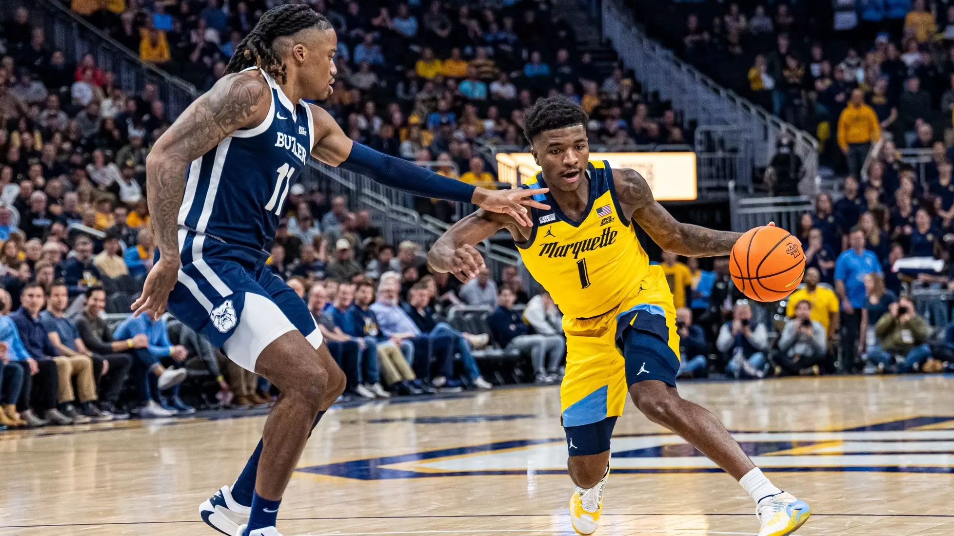 No. 11 Marquette falls to Butler 69-62 at Fiserv Forum on Wednesday January 10, 2024 in Milwaukee, WI.