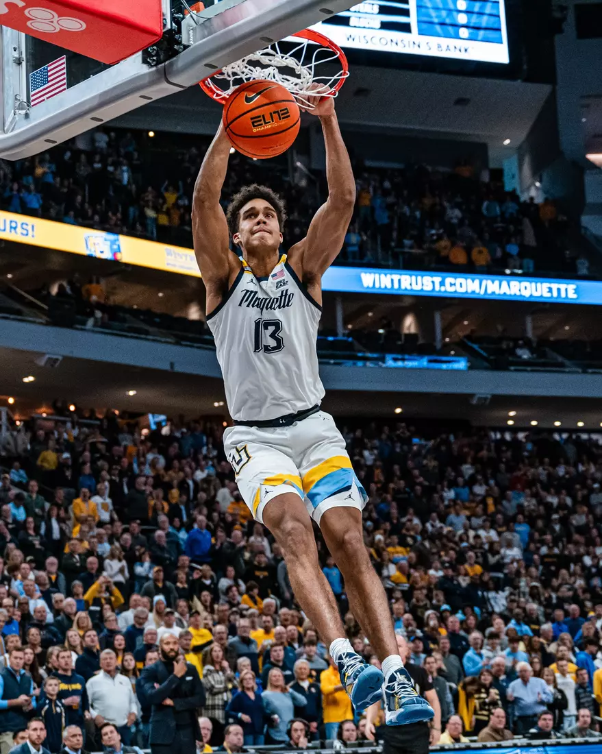 No. 17 Marquette Men's Basketball defeats Villanova 87-74 at Fiserv Forum on Monday January 15, 2024 in Milwaukee, WI.