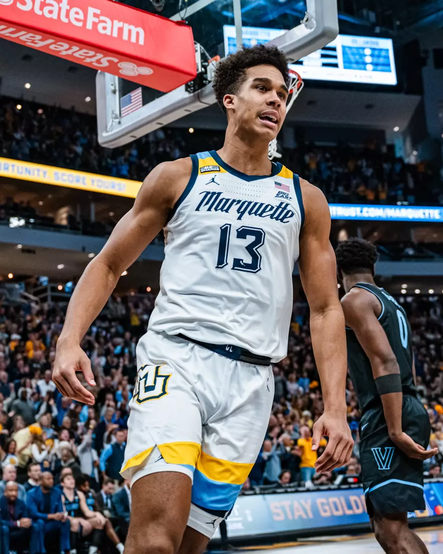 No. 17 Marquette Men's Basketball defeats Villanova 87-74 at Fiserv Forum on Monday January 15, 2024 in Milwaukee, WI.