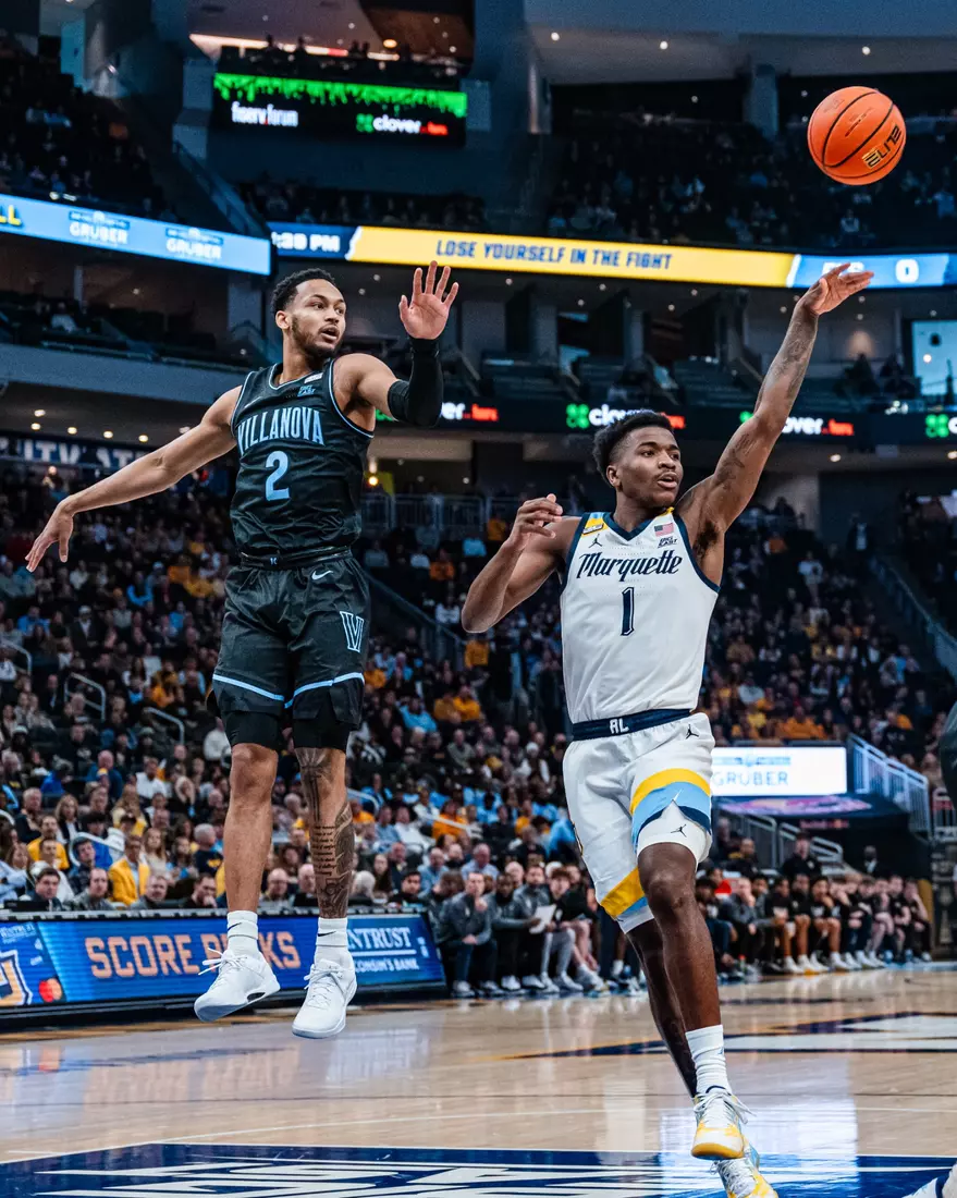 No. 17 Marquette Men's Basketball defeats Villanova 87-74 at Fiserv Forum on Monday January 15, 2024 in Milwaukee, WI.