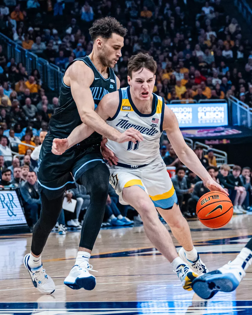 No. 17 Marquette Men's Basketball defeats Villanova 87-74 at Fiserv Forum on Monday January 15, 2024 in Milwaukee, WI.