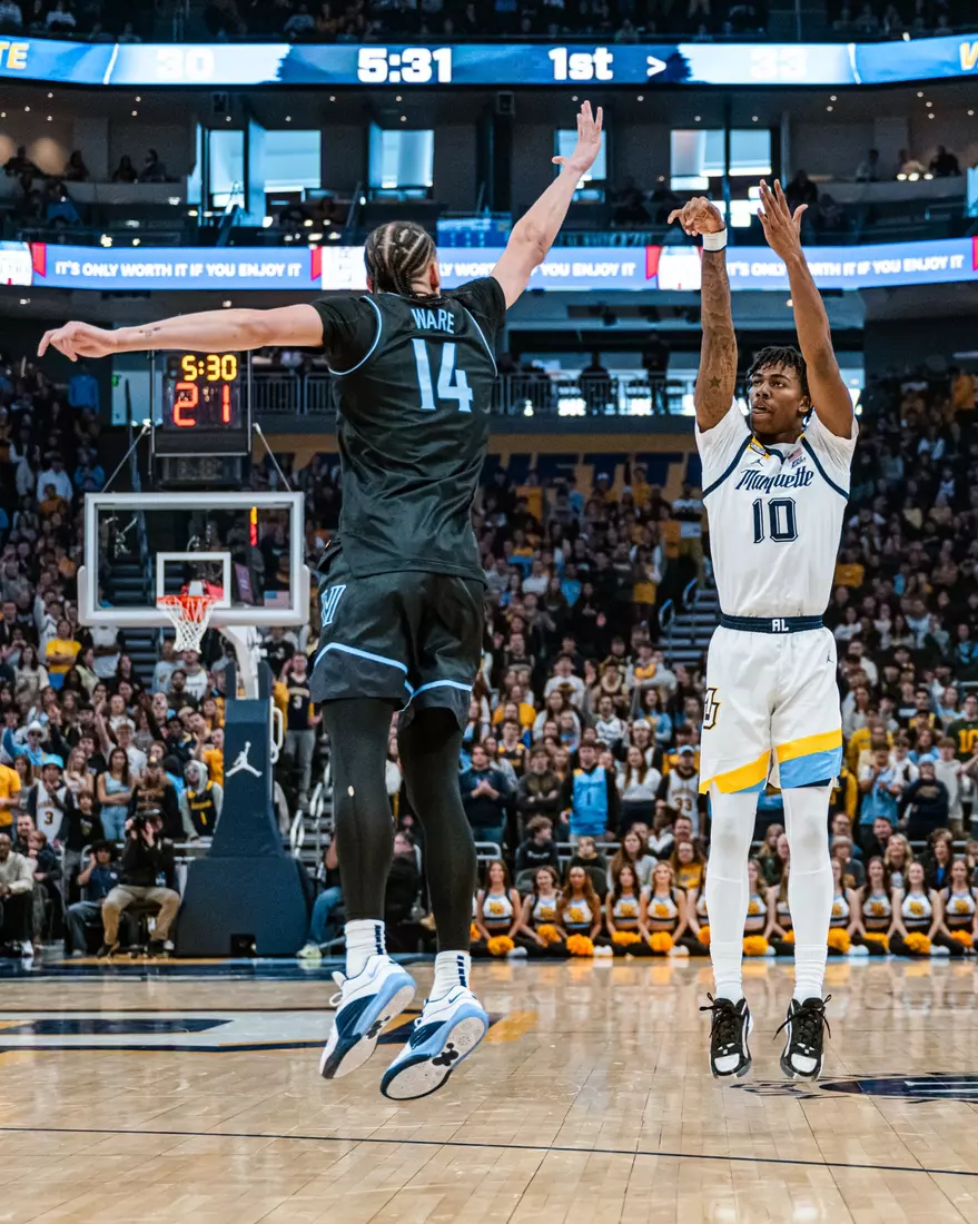 No. 17 Marquette Men's Basketball defeats Villanova 87-74 at Fiserv Forum on Monday January 15, 2024 in Milwaukee, WI.