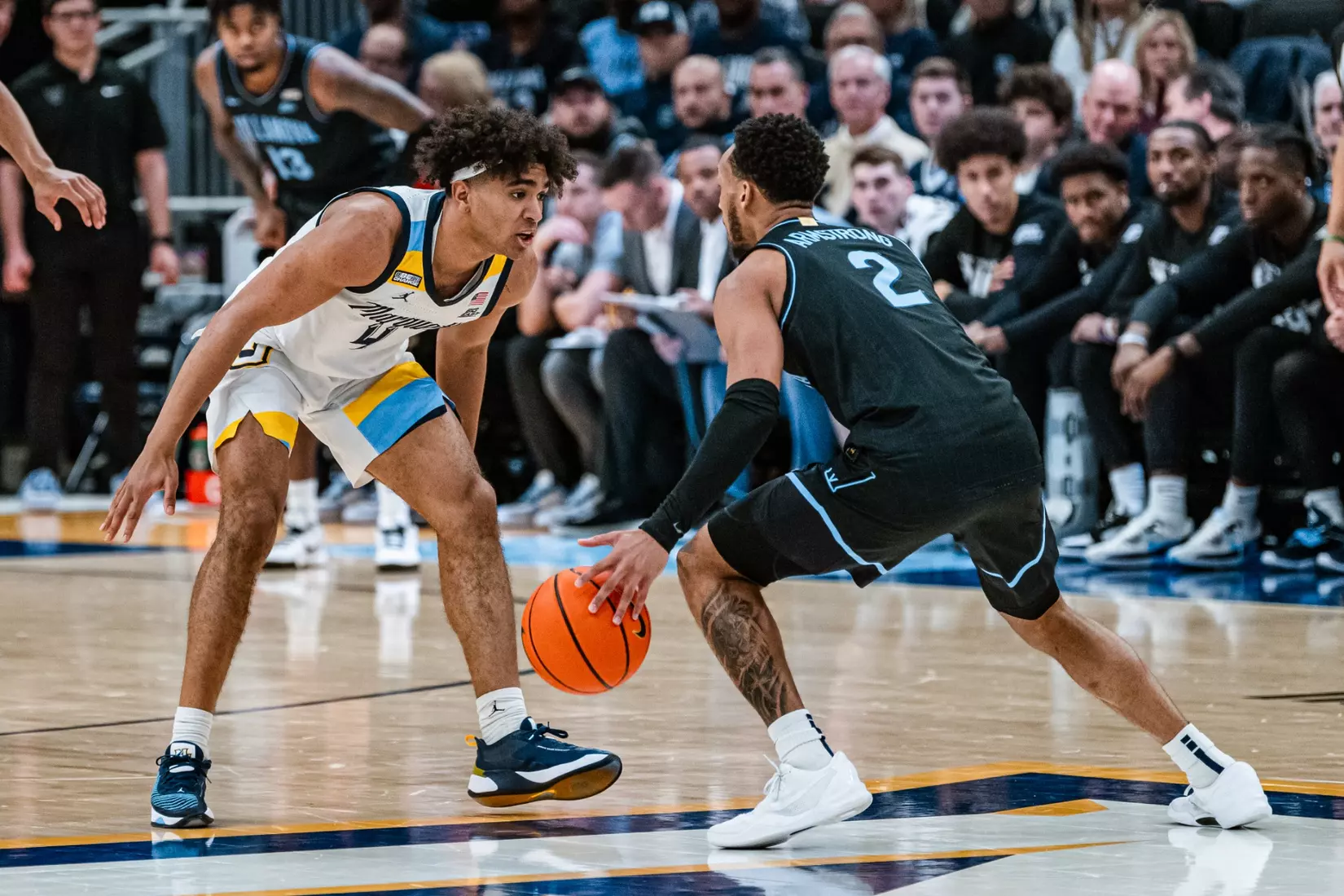 No. 17 Marquette Men's Basketball defeats Villanova 87-74 at Fiserv Forum on Monday January 15, 2024 in Milwaukee, WI.