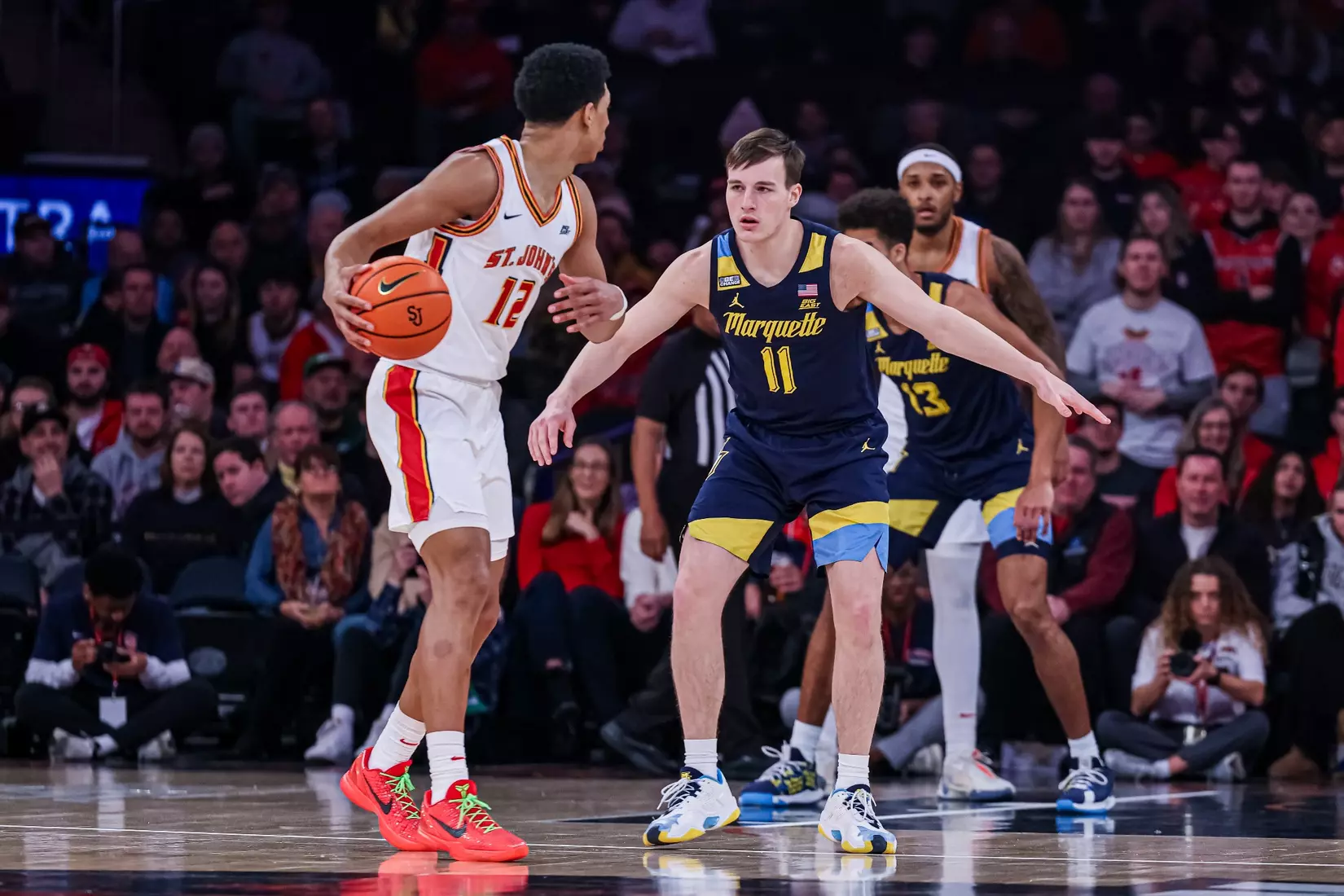 No. 17 Marquette Men's Basketball defeats St. Johns 73-72 at Madison Square Garden on Saturday January 20, 2024 in New York, NY.
