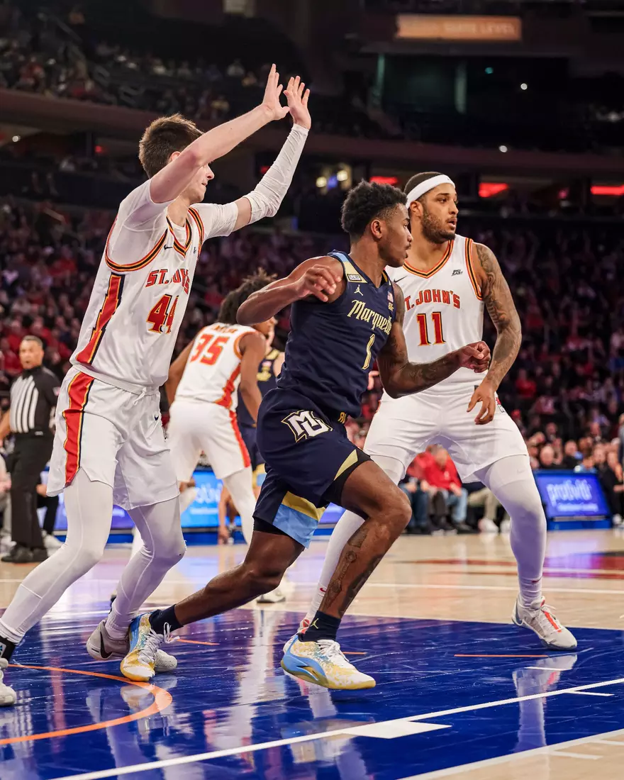 No. 17 Marquette Men's Basketball defeats St. Johns 73-72 at Madison Square Garden on Saturday January 20, 2024 in New York, New York.