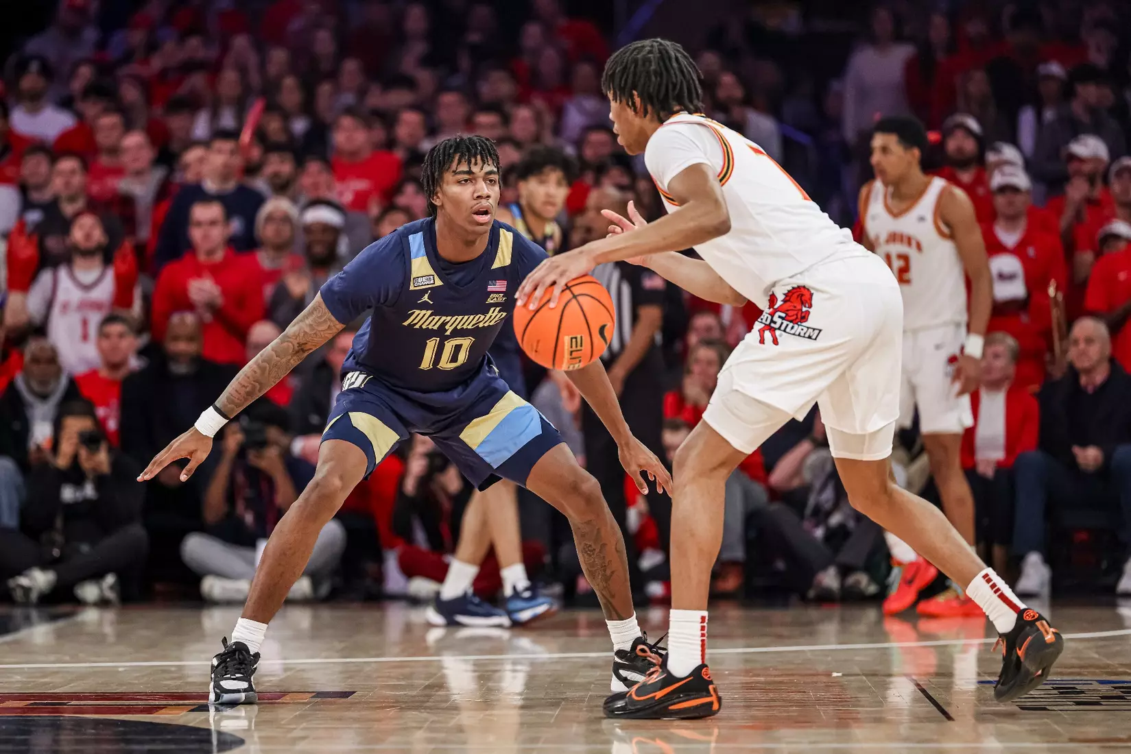 No. 17 Marquette Men's Basketball defeats St. Johns 73-72 at Madison Square Garden on Saturday January 20, 2024 in New York, New York.