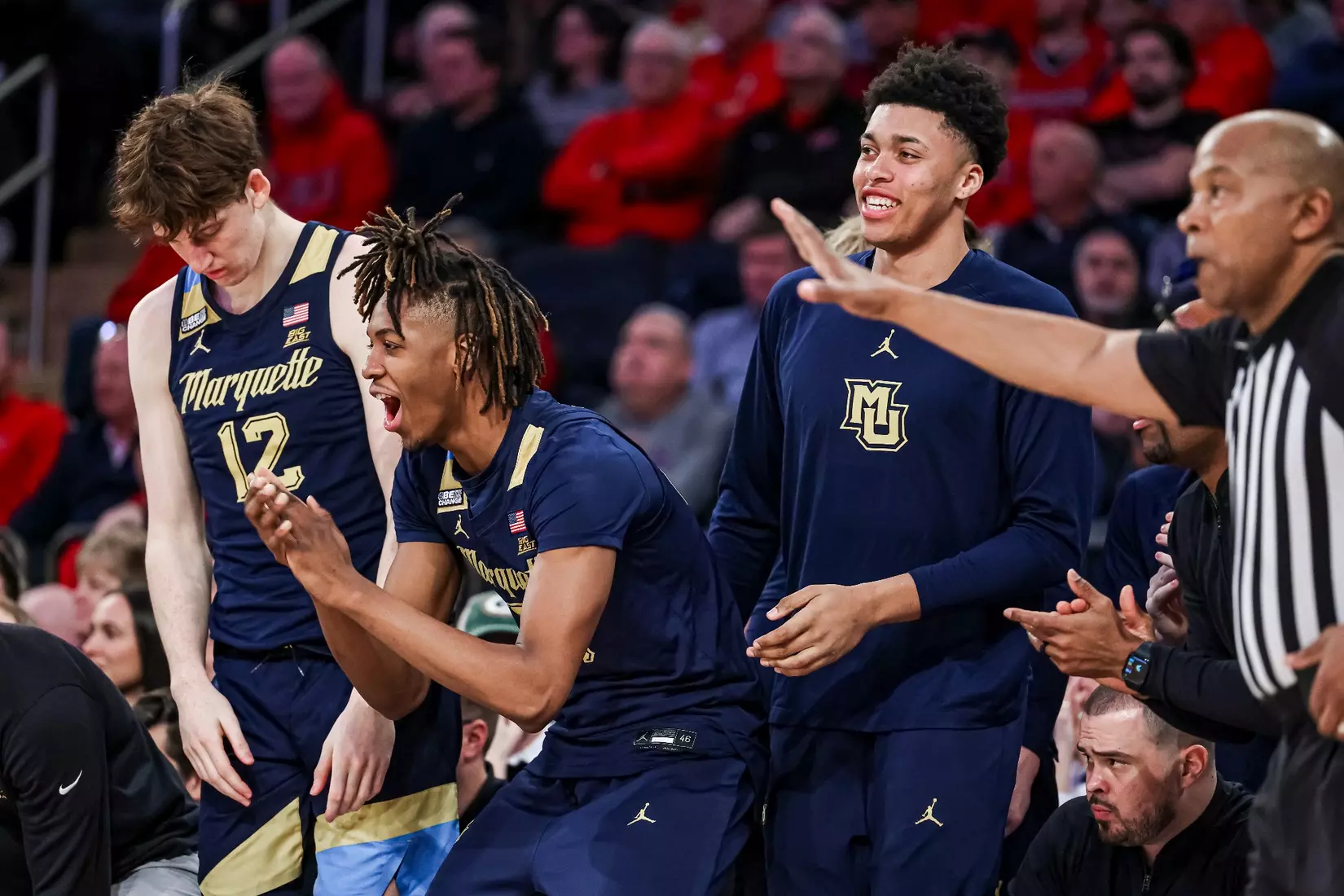 No. 17 Marquette Men's Basketball defeats St. Johns 73-72 at Madison Square Garden on Saturday January 20, 2024 in New York, New York.