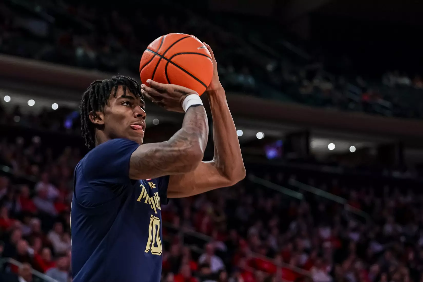 No. 17 Marquette Men's Basketball defeats St. Johns 73-72 at Madison Square Garden on Saturday January 20, 2024 in New York, New York.