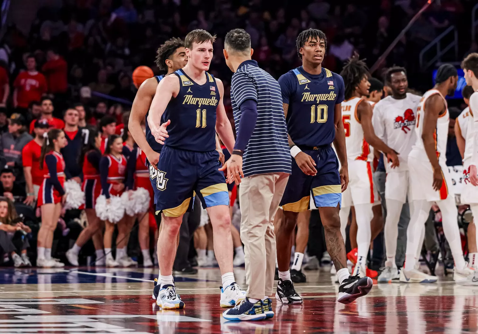 No. 17 Marquette Men's Basketball defeats St. Johns 73-72 at Madison Square Garden on Saturday January 20, 2024 in New York, New York.