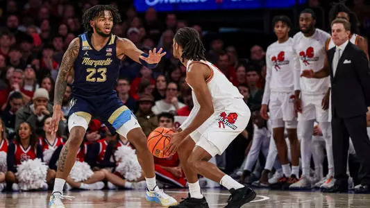 No. 17 Marquette Men's Basketball defeats St. Johns 73-72 at Madison Square Garden on Saturday January 20, 2024 in New York, New York.