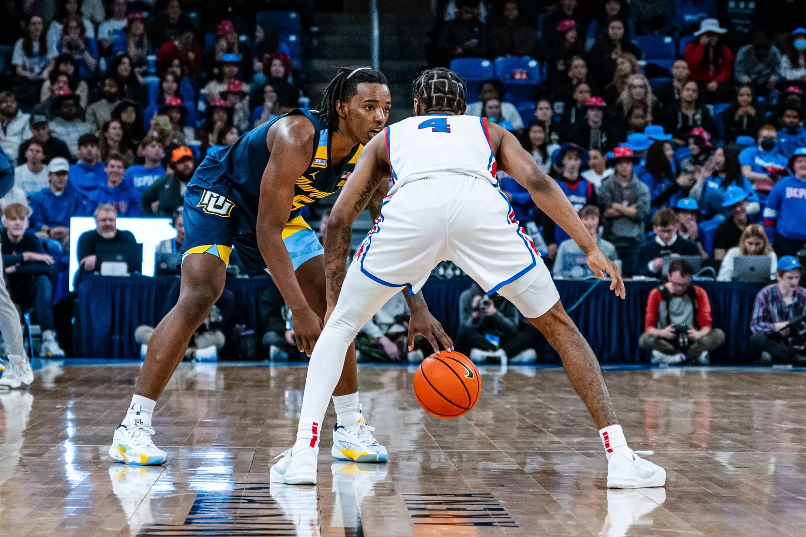 No. 14 Marquette Men's Basketball defeats DePaul 86-73 at Wintrust Arena on Wednesday January 24, 2024 in Chicago, IL.