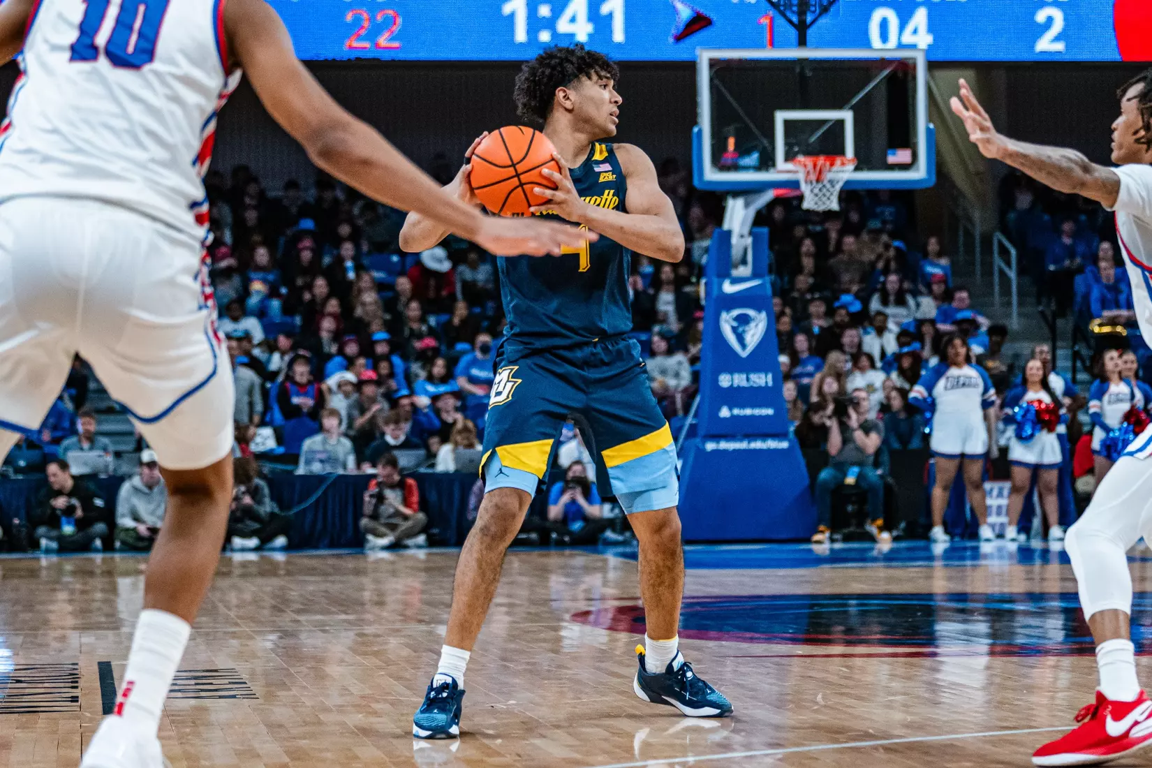No. 14 Marquette Men's Basketball defeats DePaul 86-73 at Wintrust Arena on Wednesday January 24, 2024 in Chicago, IL.