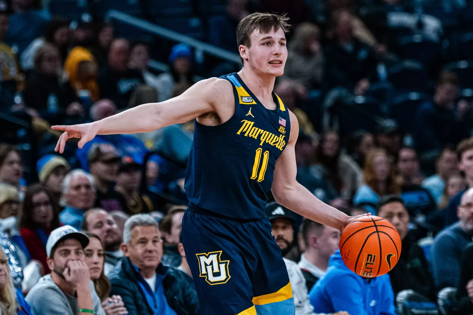 No. 14 Marquette Men's Basketball defeats DePaul 86-73 at Wintrust Arena on Wednesday January 24, 2024 in Chicago, IL.