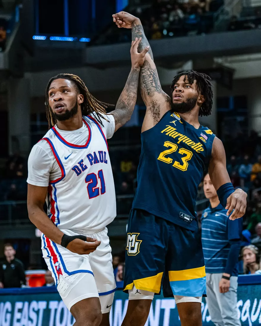 No. 14 Marquette Men's Basketball defeats DePaul 86-73 at Wintrust Arena on Wednesday January 24, 2024 in Chicago, IL.