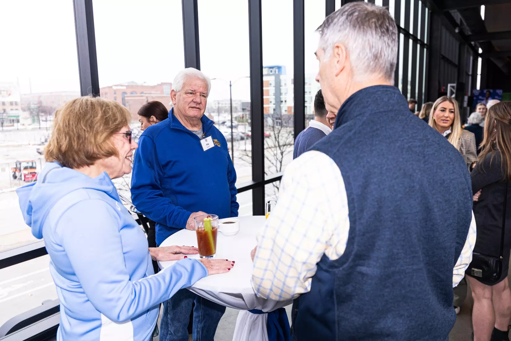 Members of the 2024 M Club HOF gather at The Gather outside of Fiserv Forum on Saturday January 27, 2024, in Milwaukee, WI.