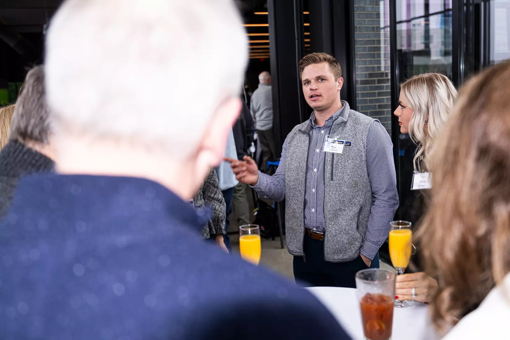 Members of the 2024 M Club HOF gather at The Gather outside of Fiserv Forum on Saturday January 27, 2024, in Milwaukee, WI.