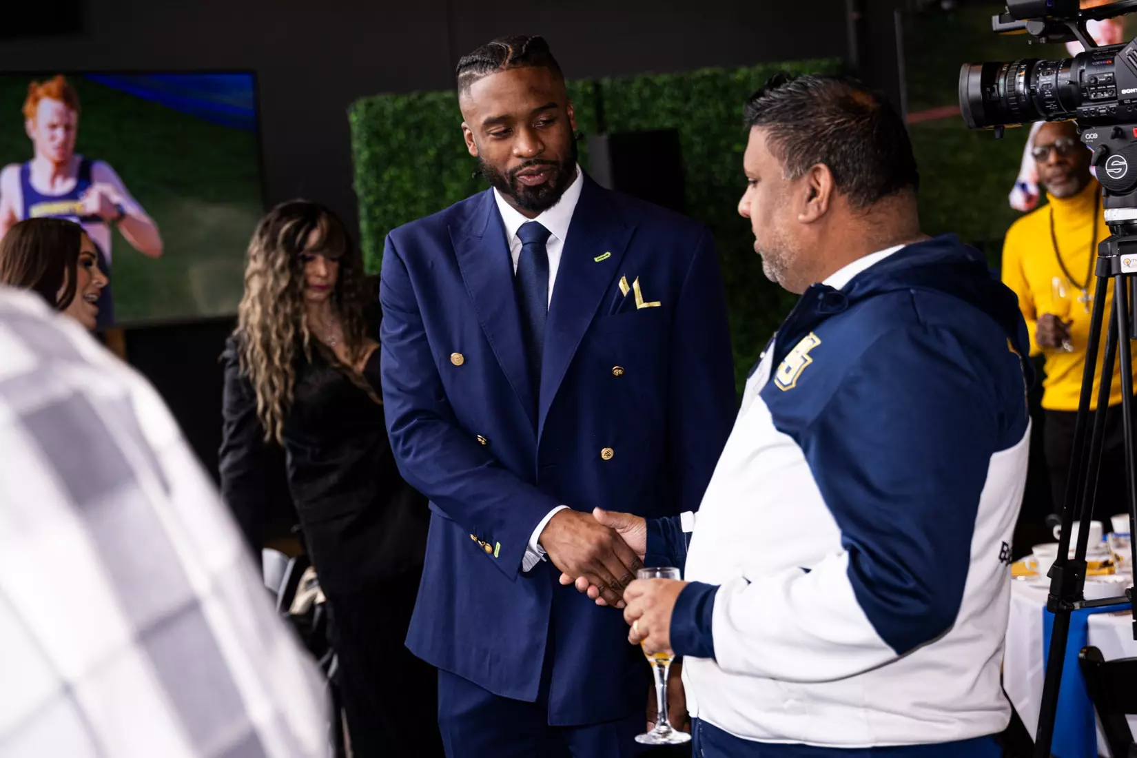 Members of the 2024 M Club HOF gather at The Gather outside of Fiserv Forum on Saturday January 27, 2024, in Milwaukee, WI.