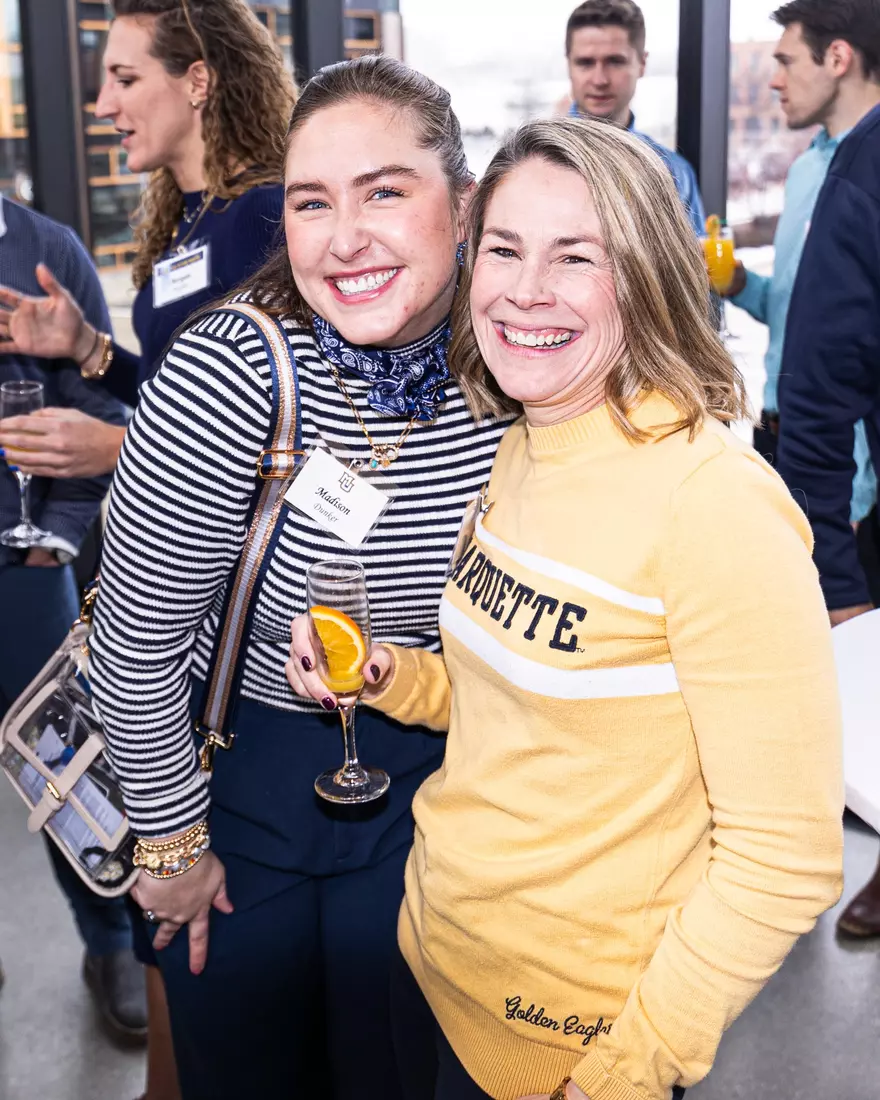 Members of the 2024 M Club HOF gather at The Gather outside of Fiserv Forum on Saturday January 27, 2024, in Milwaukee, WI.