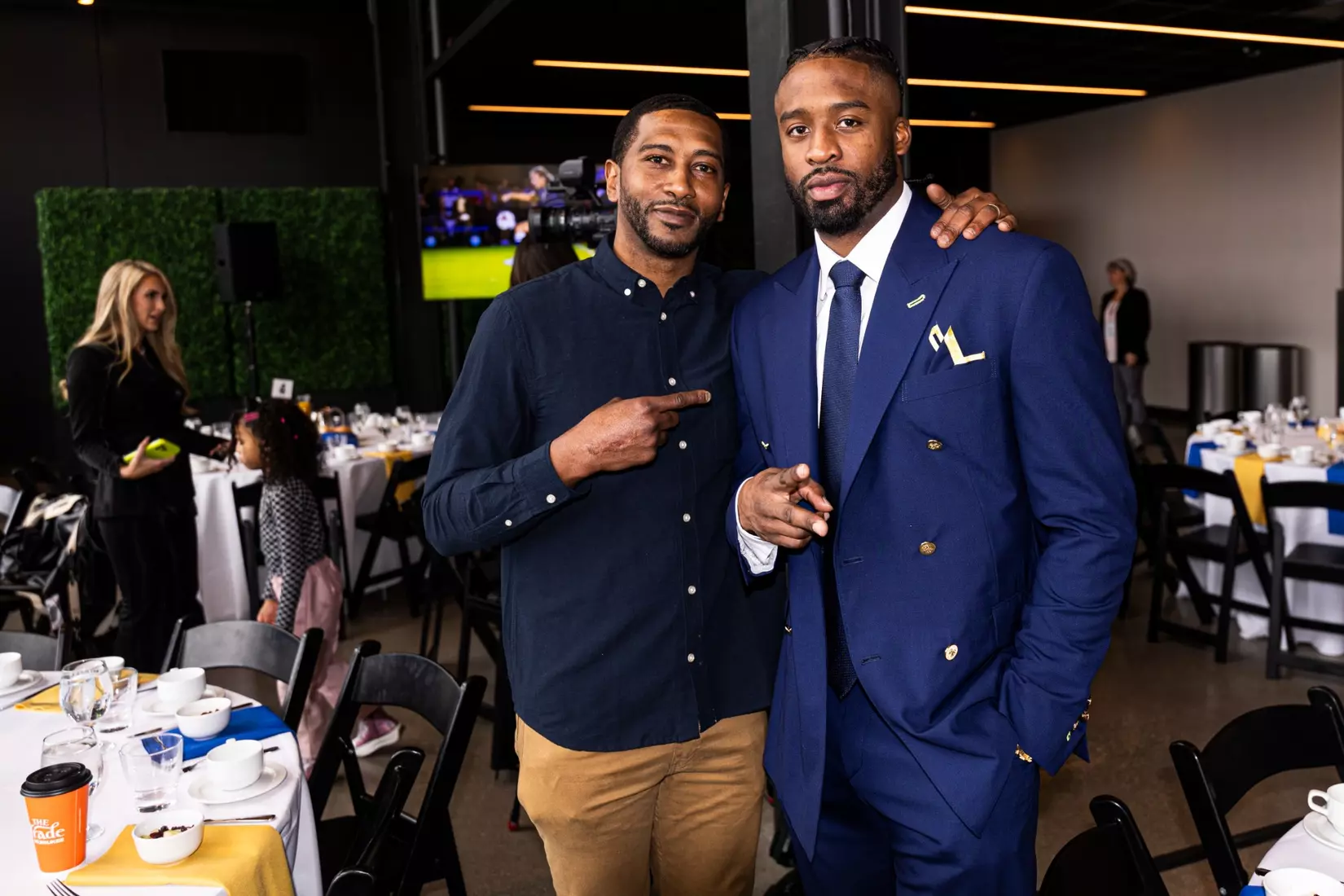 Members of the 2024 M Club HOF gather at The Gather outside of Fiserv Forum on Saturday January 27, 2024, in Milwaukee, WI.