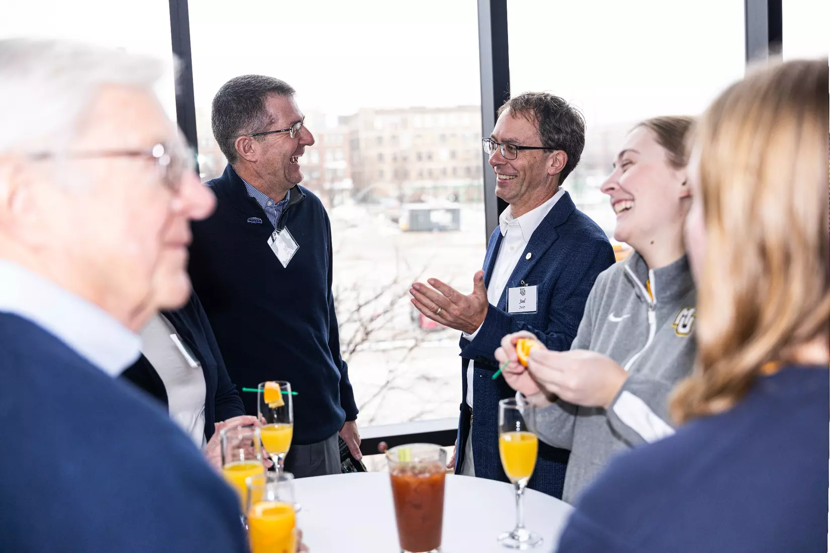 Members of the 2024 M Club HOF gather at The Gather outside of Fiserv Forum on Saturday January 27, 2024, in Milwaukee, WI.