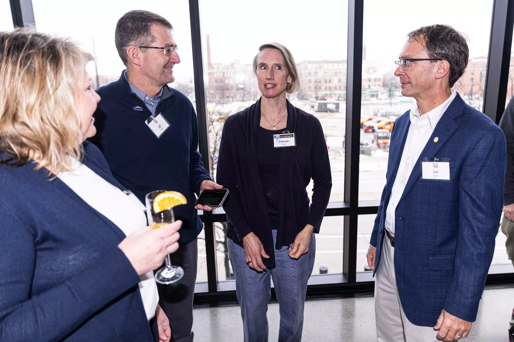 Members of the 2024 M Club HOF gather at The Gather outside of Fiserv Forum on Saturday January 27, 2024, in Milwaukee, WI.