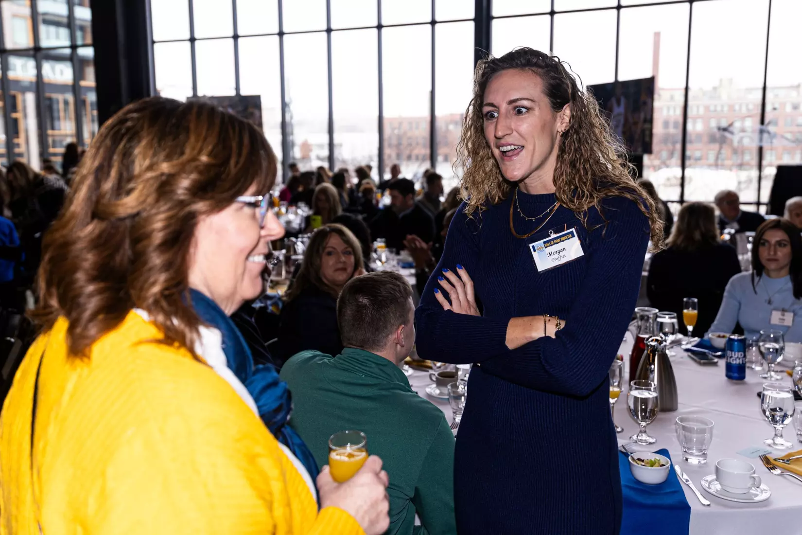Members of the 2024 M Club HOF gather at The Gather outside of Fiserv Forum on Saturday January 27, 2024, in Milwaukee, WI.