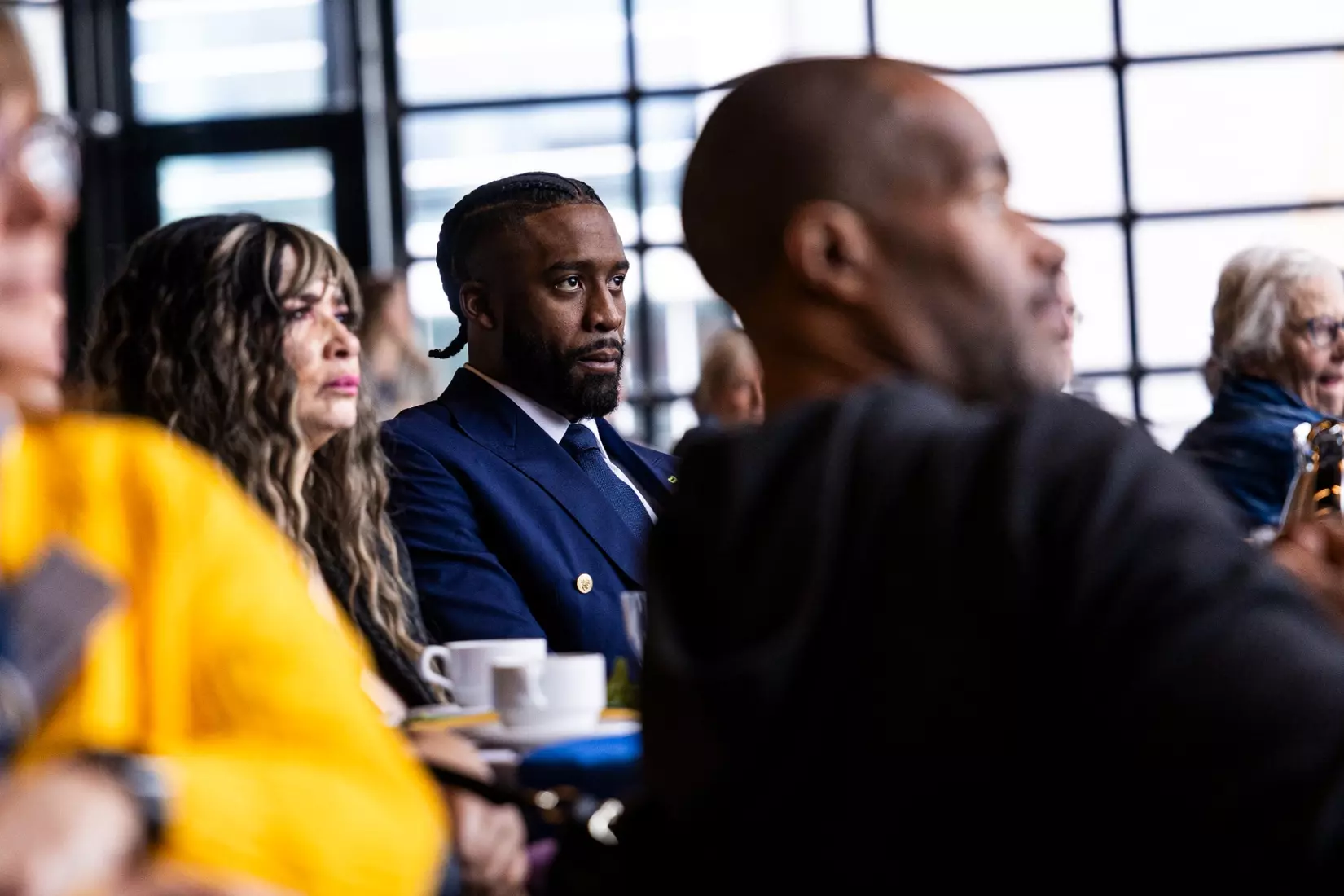 Members of the 2024 M Club HOF gather at The Gather outside of Fiserv Forum on Saturday January 27, 2024, in Milwaukee, WI.