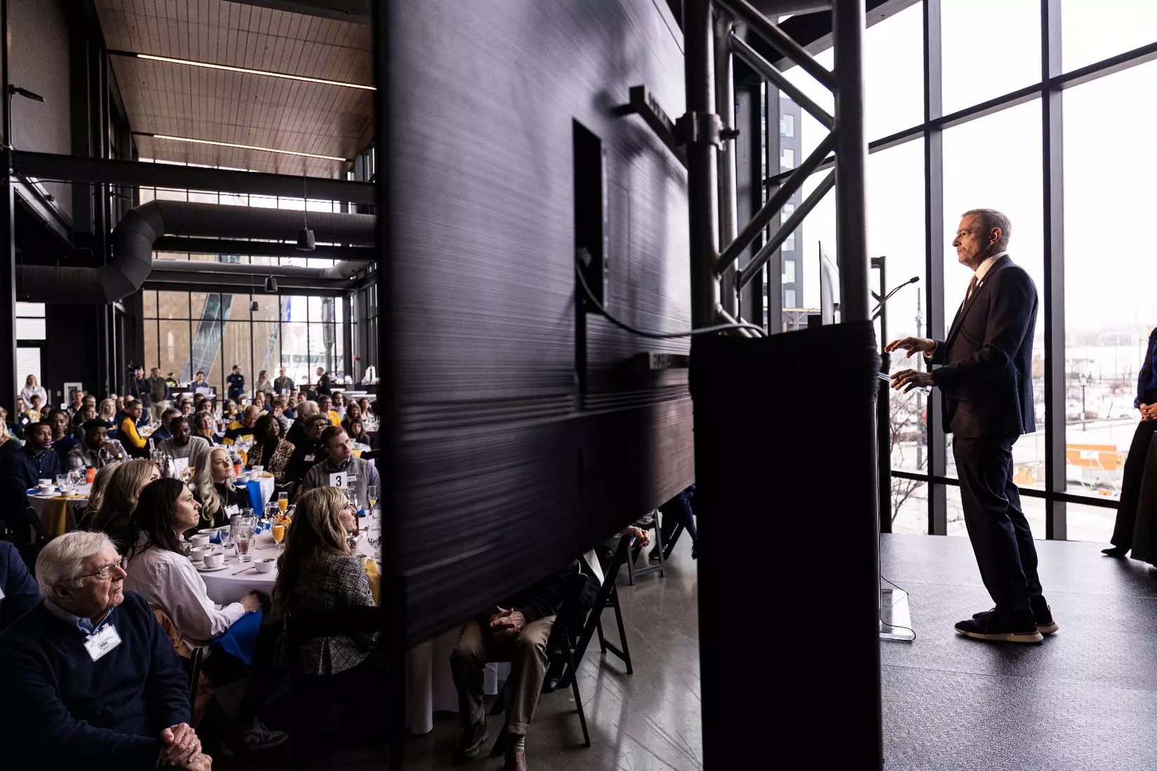 Members of the 2024 M Club HOF gather at The Gather outside of Fiserv Forum on Saturday January 27, 2024, in Milwaukee, WI.