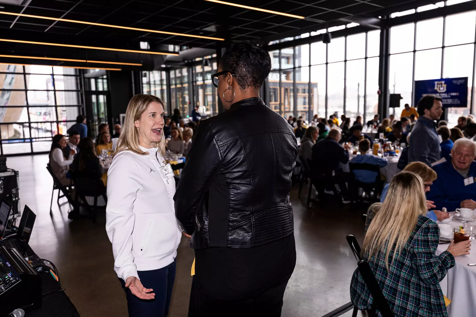 Members of the 2024 M Club HOF gather at The Gather outside of Fiserv Forum on Saturday January 27, 2024, in Milwaukee, WI.