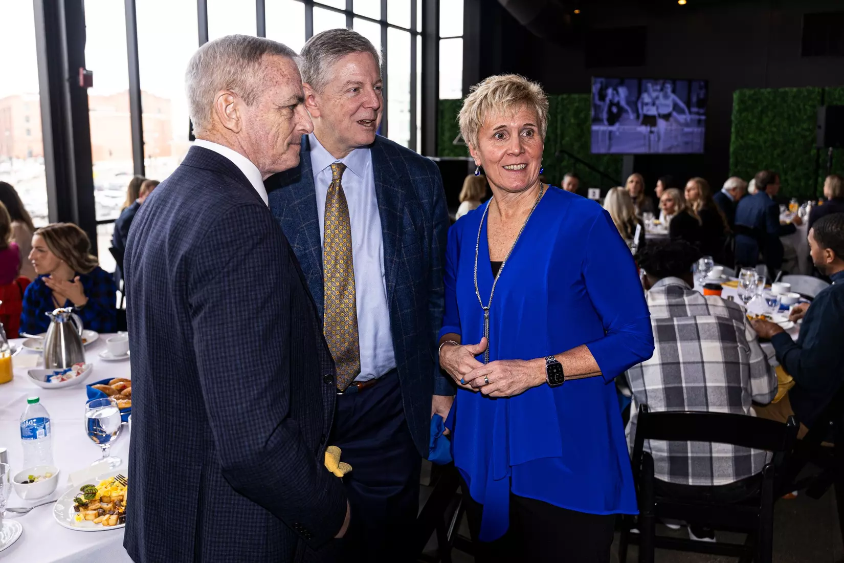 Members of the 2024 M Club HOF gather at The Gather outside of Fiserv Forum on Saturday January 27, 2024, in Milwaukee, WI.