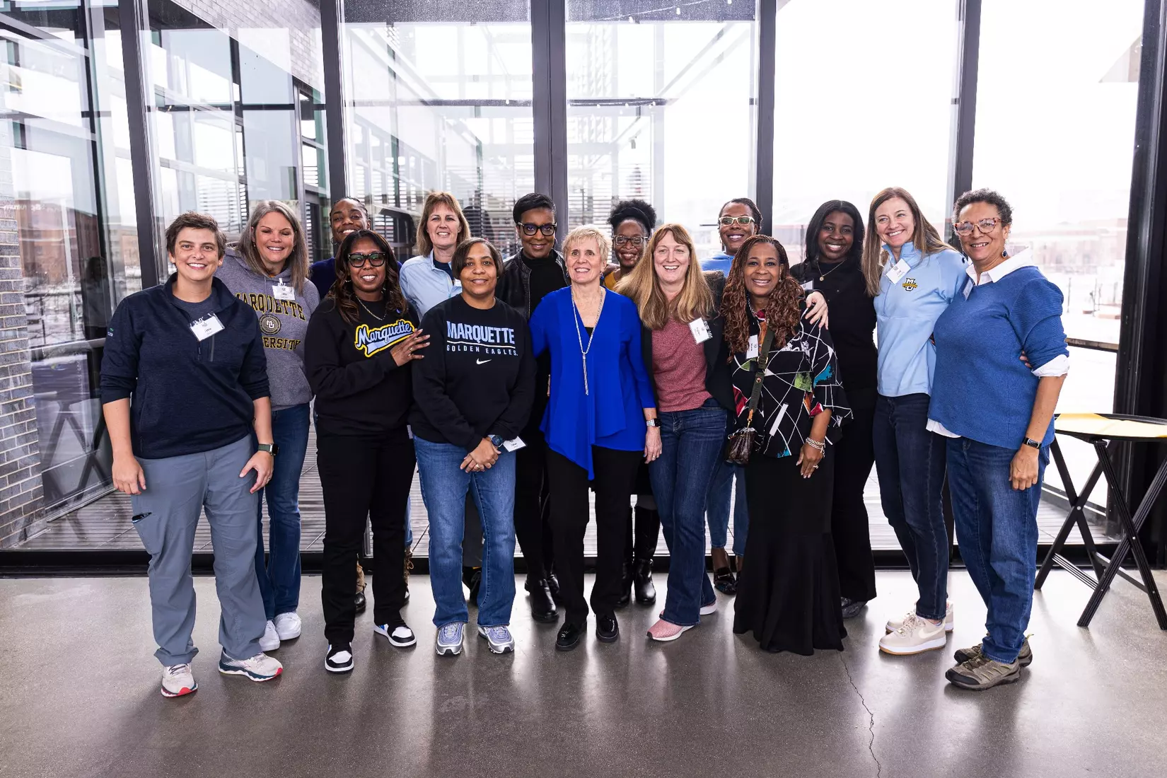 Members of the 2024 M Club HOF gather at The Gather outside of Fiserv Forum on Saturday January 27, 2024, in Milwaukee, WI.