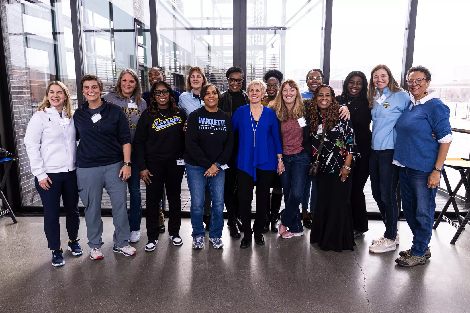 Members of the 2024 M Club HOF gather at The Gather outside of Fiserv Forum on Saturday January 27, 2024, in Milwaukee, WI.