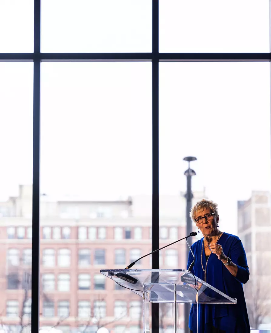 Members of the 2024 M Club HOF gather at The Gather outside of Fiserv Forum on Saturday January 27, 2024, in Milwaukee, WI.