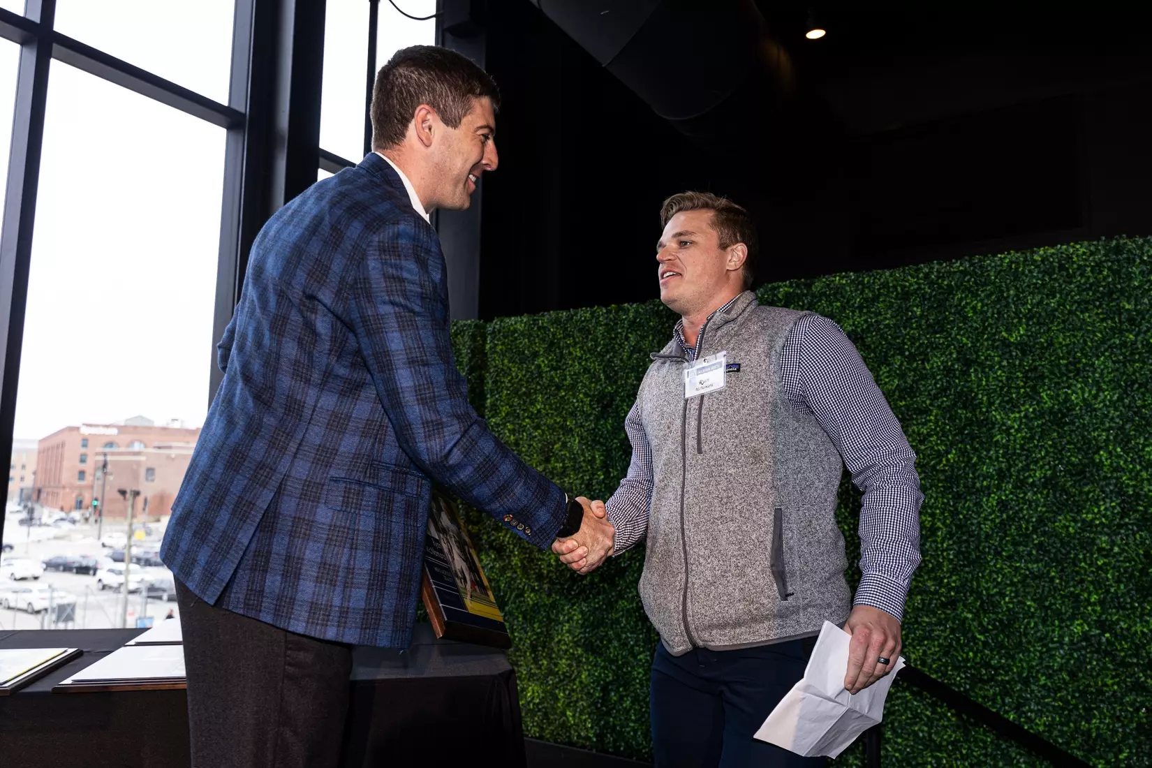 Members of the 2024 M Club HOF gather at The Gather outside of Fiserv Forum on Saturday January 27, 2024, in Milwaukee, WI.