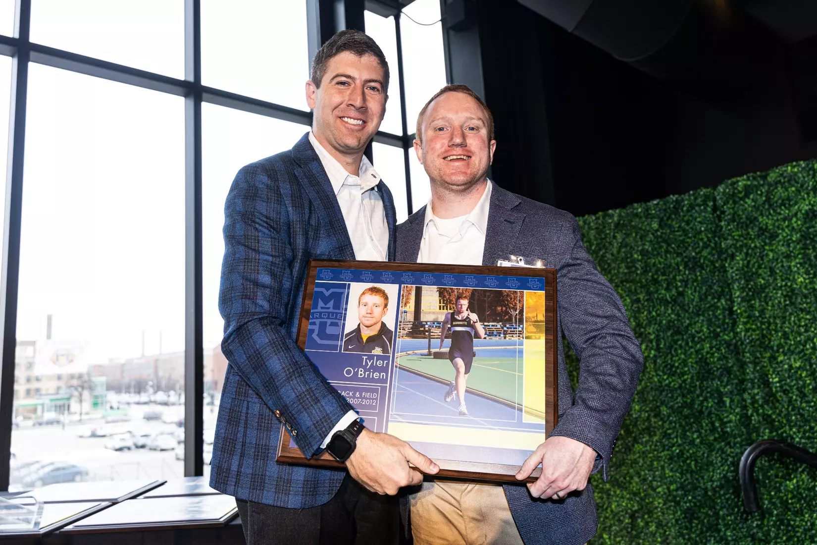Members of the 2024 M Club HOF gather at The Gather outside of Fiserv Forum on Saturday January 27, 2024, in Milwaukee, WI.