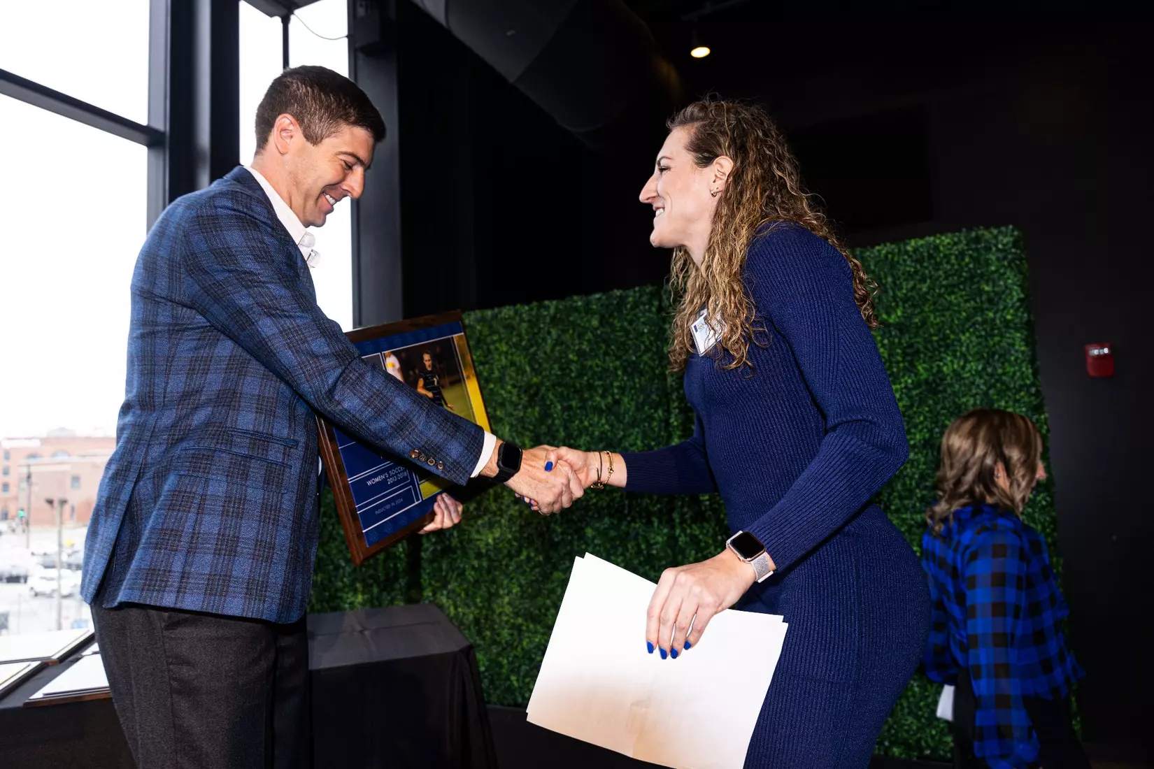 Members of the 2024 M Club HOF gather at The Gather outside of Fiserv Forum on Saturday January 27, 2024, in Milwaukee, WI.