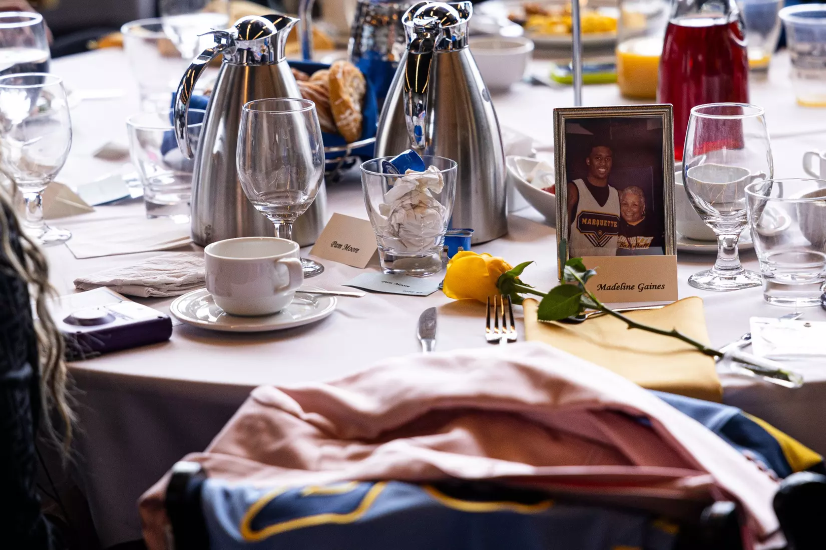 Members of the 2024 M Club HOF gather at The Gather outside of Fiserv Forum on Saturday January 27, 2024, in Milwaukee, WI.