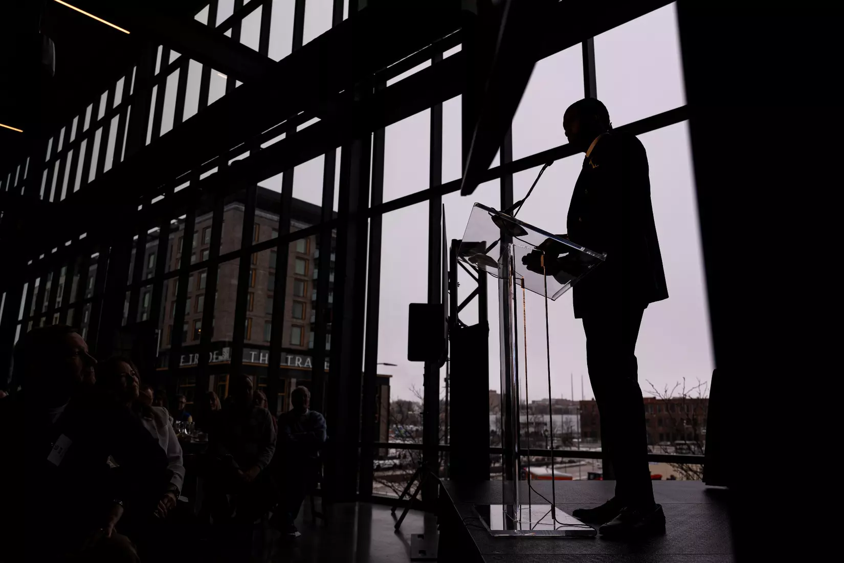 Members of the 2024 M Club HOF gather at The Gather outside of Fiserv Forum on Saturday January 27, 2024, in Milwaukee, WI.