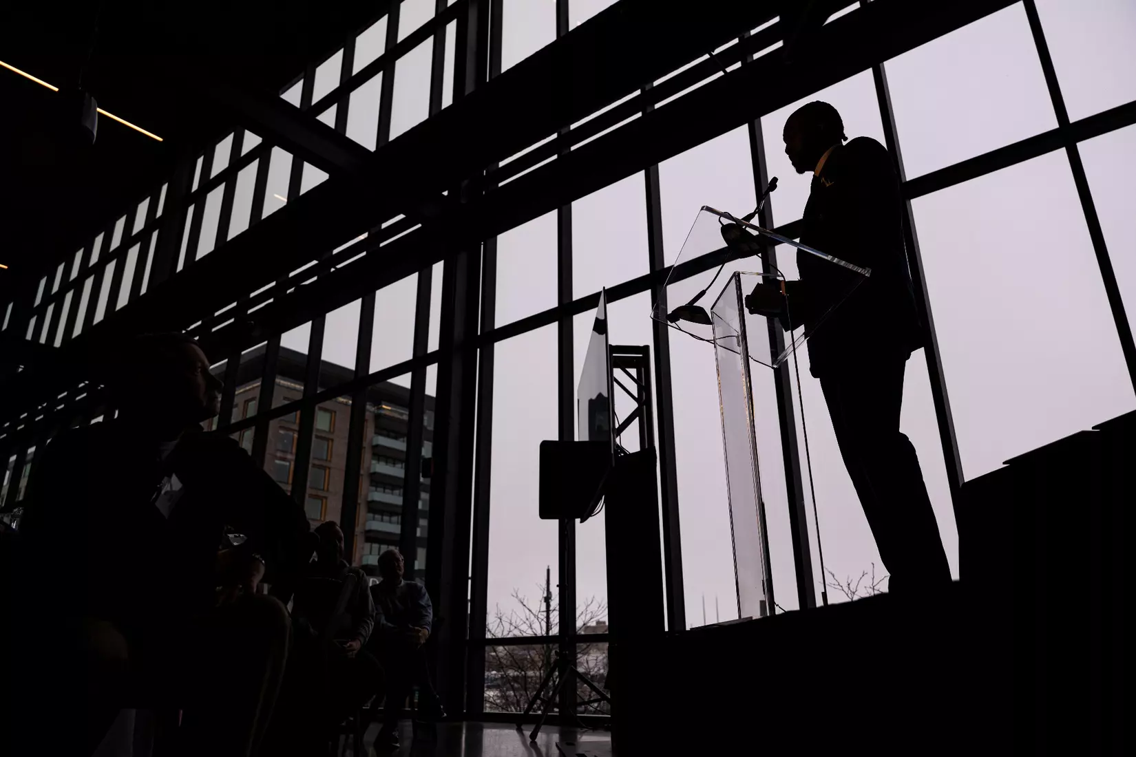 Members of the 2024 M Club HOF gather at The Gather outside of Fiserv Forum on Saturday January 27, 2024, in Milwaukee, WI.