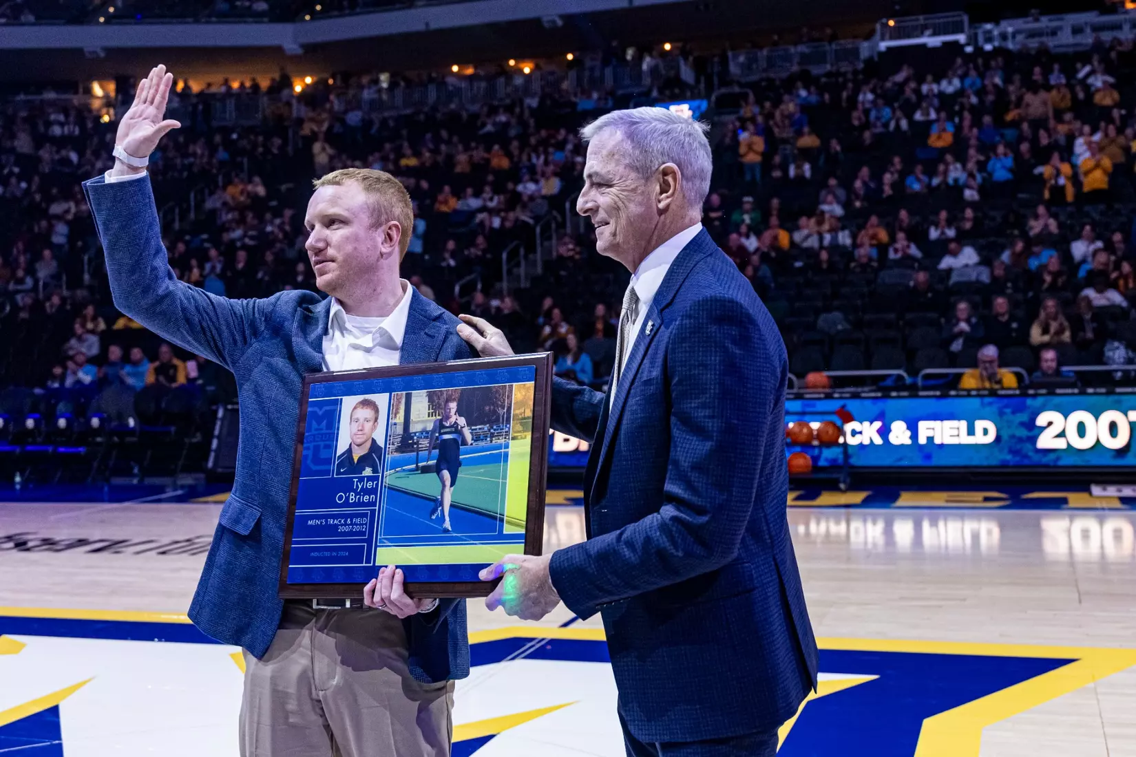 Members of the 2024 M Club HOF gather at The Gather outside of Fiserv Forum on Saturday January 27, 2024, in Milwaukee, WI.