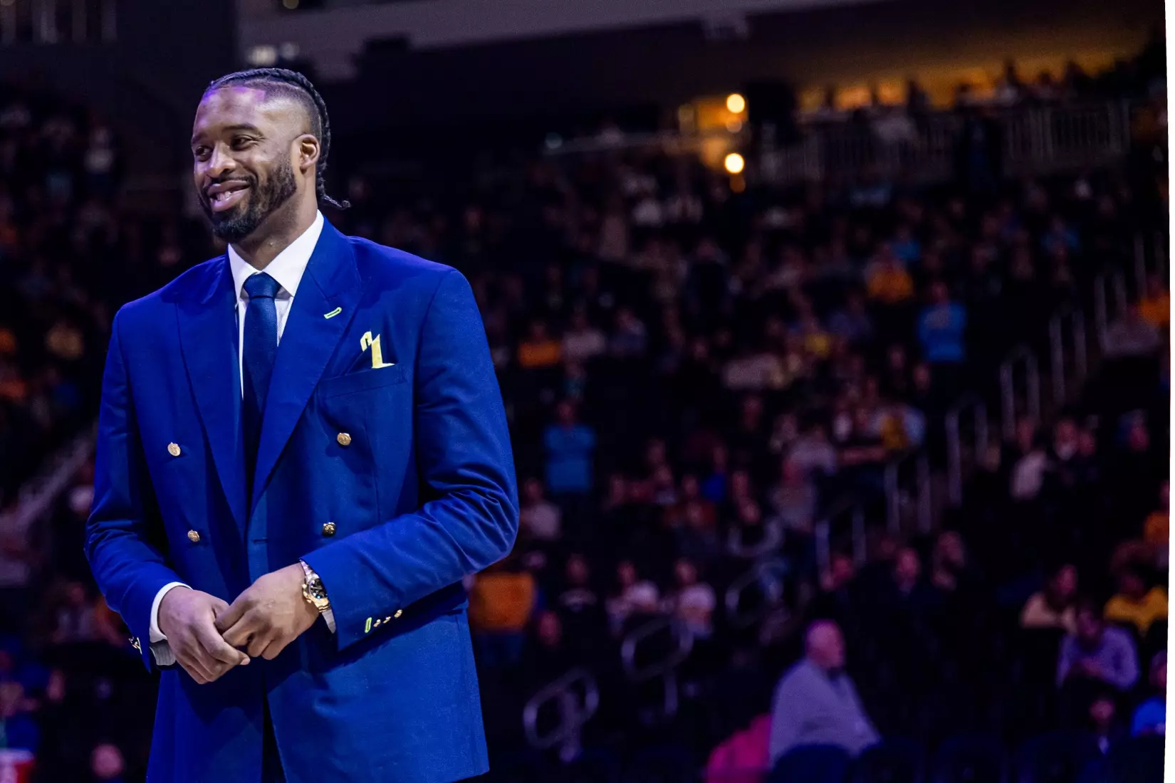 Members of the 2024 M Club HOF gather at The Gather outside of Fiserv Forum on Saturday January 27, 2024, in Milwaukee, WI.