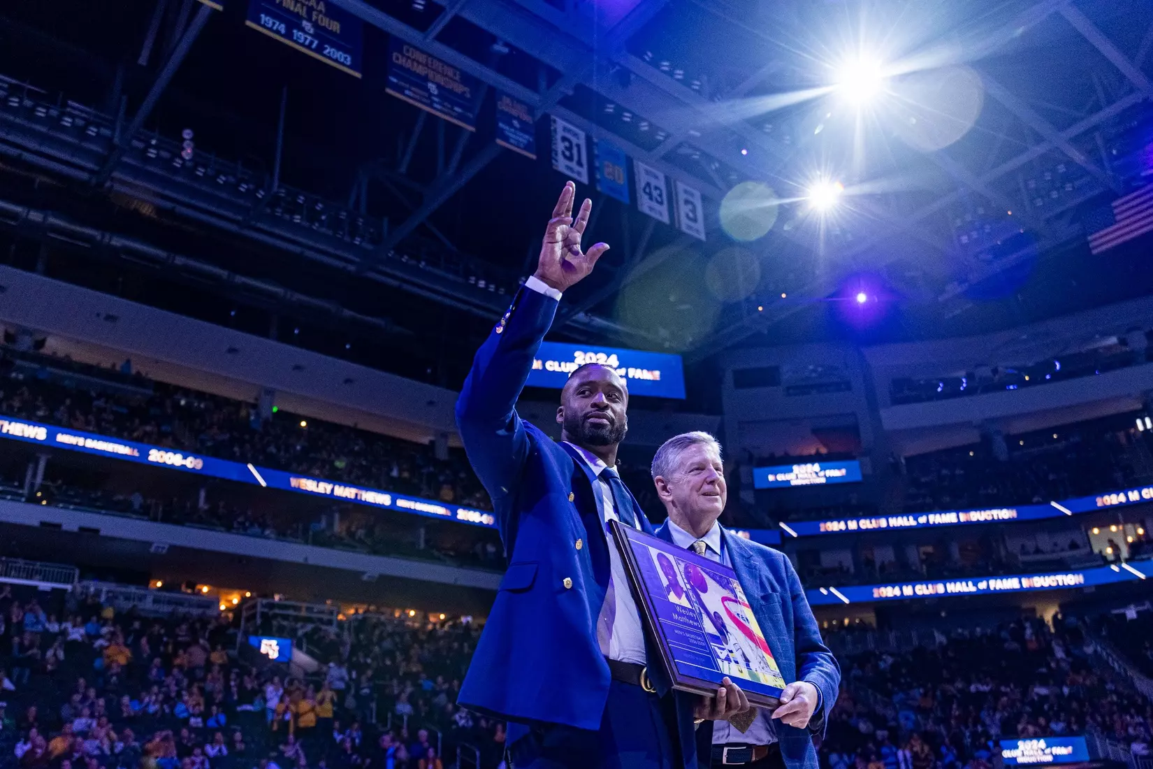 Members of the 2024 M Club HOF gather at The Gather outside of Fiserv Forum on Saturday January 27, 2024, in Milwaukee, WI.