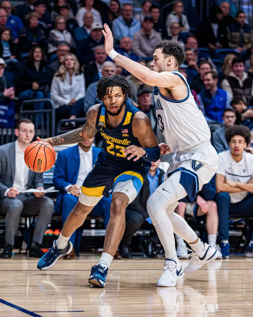 No. 9 Marquette defeats Villanova 85-80 at Finneran Pavillion on Tuesday January 30, 2024 in Villanova, Pennslyvania.